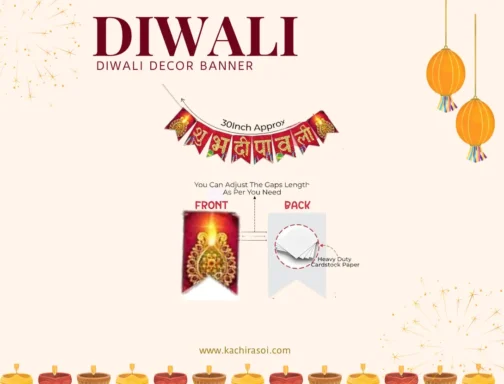 Kachi Rasoi  Happy Diwali Banner | Best shubh Deepawali banner | pack of 1 - Image 2