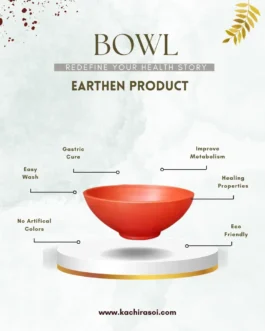 Earthen Clay Cooking Bowl | Kachi Rasoi | Bowl- 1 to 4 LTR