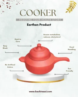 Special Earthen Clay Cooker | Kachi Rasoi | Mitti Ki Cooker – 1 to 4 Ltrs