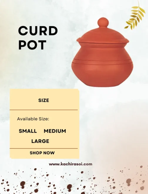 Earthen Clay Curd Pot | Mud Curd Pot | Kachi Rasoi | 100% natural - Image 4