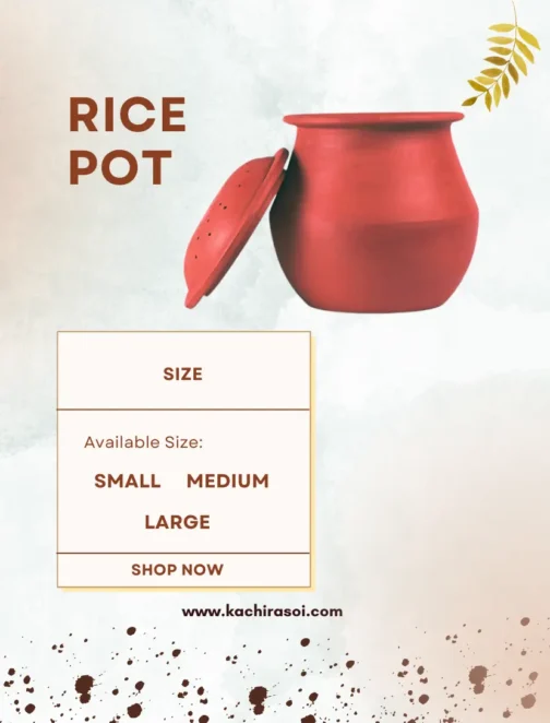 Earthen Clay Rice Pot | Mud Rice Pot | Kachi Rasoi | 100% natural - Image 4