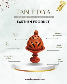 Earthen Clay Table Diya | Mud Diya | Kachi Rasoi | Mitti Ka Diya