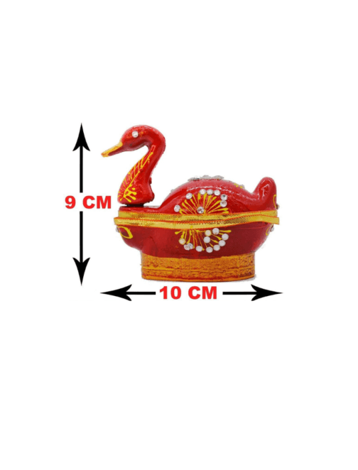 Kachi Rasoi sindoor dani | Handmade duck shape Kumkum Box | Gift Items| Beautiful sindoor box (2) - Image 2