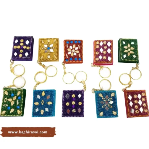 Handicraft Keychain with Diary Best for Gift and Parsonal Use | (Set of 10) | rajasthani export items