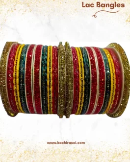 lakh Bangles | best pure lakh bangles | kachi rasoi (16 bangles, 4 Bangdi)