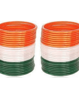 Kachi Rasoi tri color kanch bangle  | 30 bangles | beautiful green white orange bangle