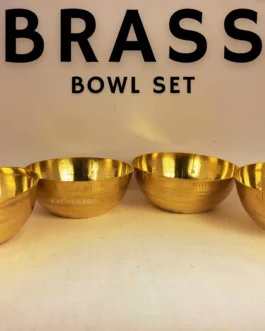 Vintage Brass Bowl | Kachi Rasoi  | Brass Bowl Set of 6