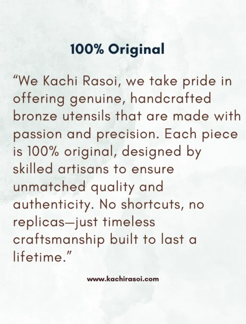 Bronze Plate | Kachi Rasoi | Traditional Dining kansa | 26 cm - Image 4