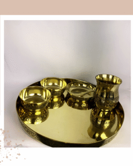 Kachi Rasoi Original Bronze Dinner Set | Best Dinner Set | Pack of 6 items