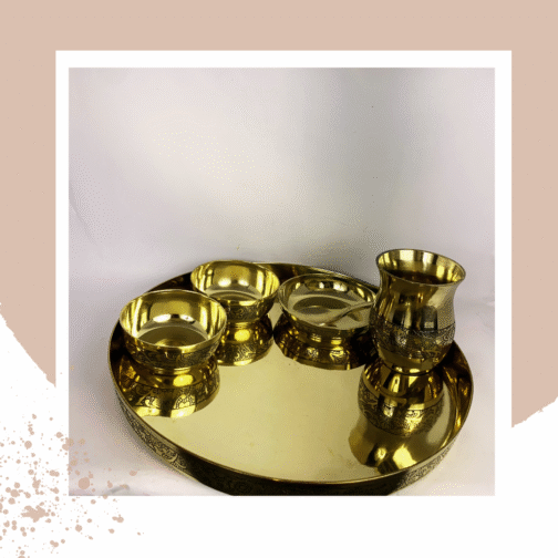 Kachi Rasoi Original Bronze Dinner Set | Best Dinner Set | Pack of 6 items - Image 2