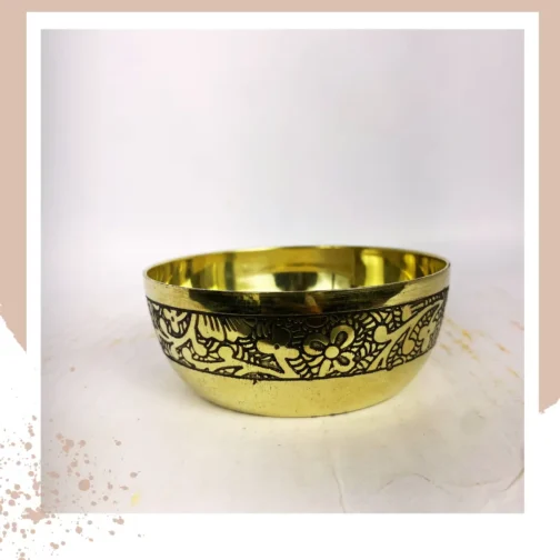 Handcrafted Bronze Bowl | Kachi Rasoi | Set of 6 - Image 2
