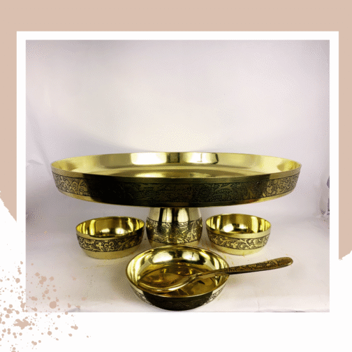 Kachi Rasoi Original Bronze Dinner Set | Best Dinner Set | Pack of 6 items - Image 3