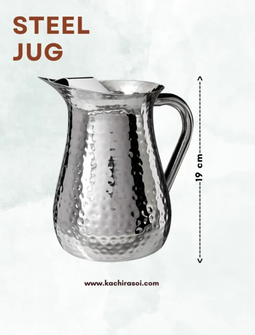 Steel Jug | Kachi Rasoi | Best Jug - 1000ml - Image 4