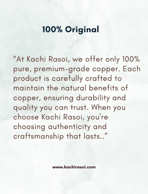 Copper Jug | Kachi Rasoi | 100% Pure, Durable | 2 Ltr - Image 3