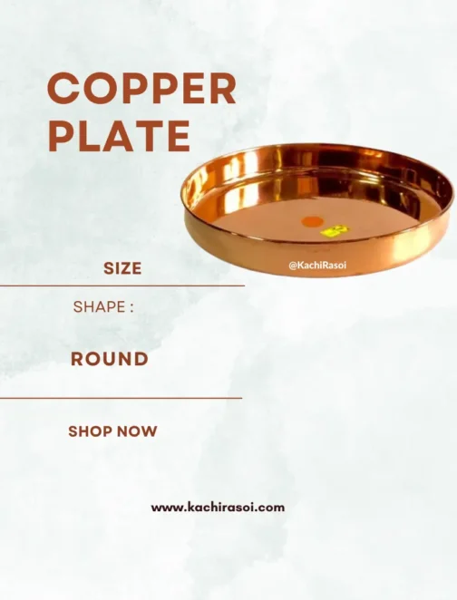Copper Plate Round | Kachi Rasoi | Disc Traditional - Image 2