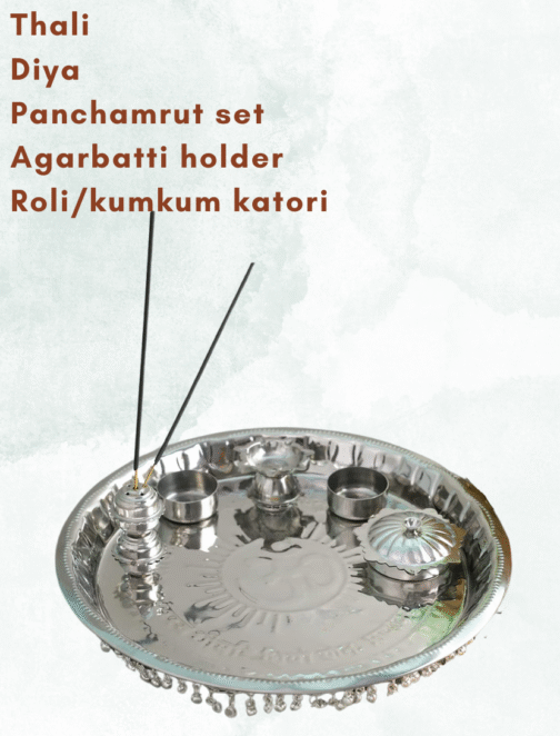 Steel Puja Thali | Kachi Rasoi | Best Puja Thali - Image 5