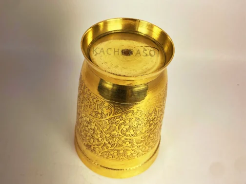 Brass Glass | 100% Pure Brass Glassware | 200 ML - Image 3
