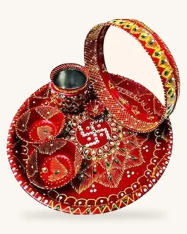 Designer Karwa Chauth Thali Set – 5 Pcs