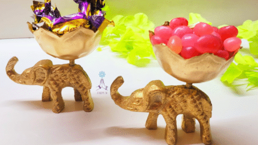 Kachi Rasoi Elephant Dry Fruit Holder | 10 PCS - Image 2