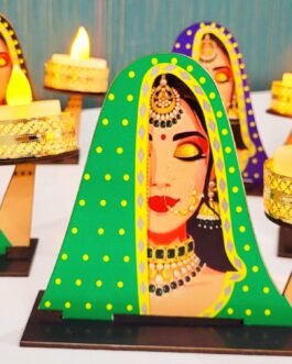 Kachi Rasoi Detachable Traditional Lady T-Light Set | 50 PCS