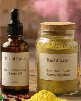 Best Holi Care Kit | Pre Holi Protective Oil and Post Holi Color Removing Ubtan