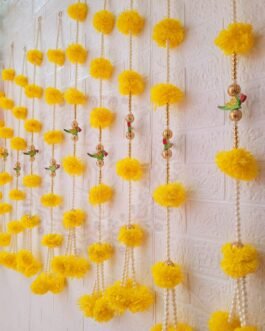 Parrot With Marigold Hanging – Door, Stair & Wall Hanging (3 Feet, Pack of 6)