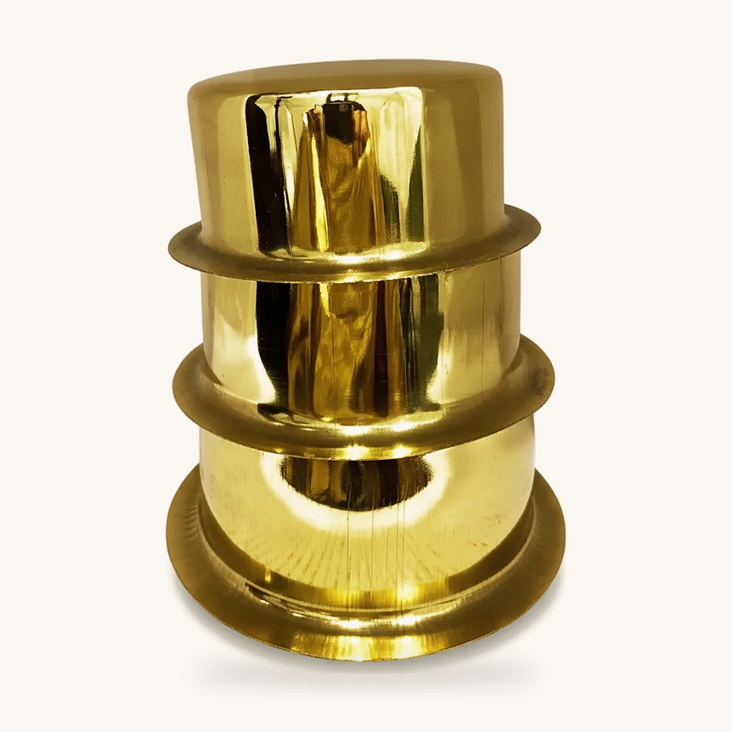 Brass Saucepan Set, Pure Brass Set of 3 – view 5