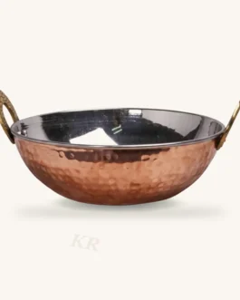 Copper Kadai – Pure Copper Kadhai, 1.7 Litre