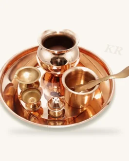 Copper Puja Thali &ndash; Pure Copper Plate