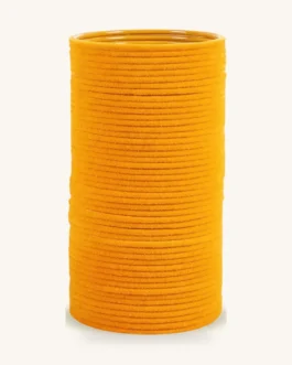 Haldi Yellow Velvet Bangle Set for Bride