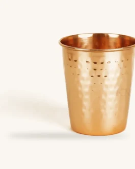 Handcrafted Copper Drinking Glasses – Set of 6