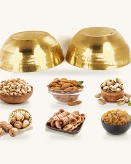 Brass Dry Fruit Diwali Hamper &ndash; 6 Bowls & 1.2 kg Dry Fruits