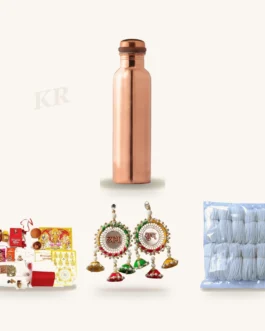 Copper Wellness Diwali Gift Box &ndash; Copper Bottle, Puja Kit & Shubh Labh