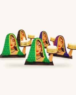 Detachable Traditional Lady T-Light Holder Set – 50 Pcs