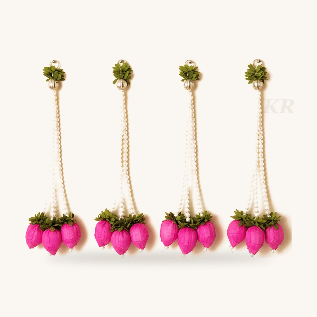 Divine Pearl & Lotus Hangings, Pack of 6 – view 2