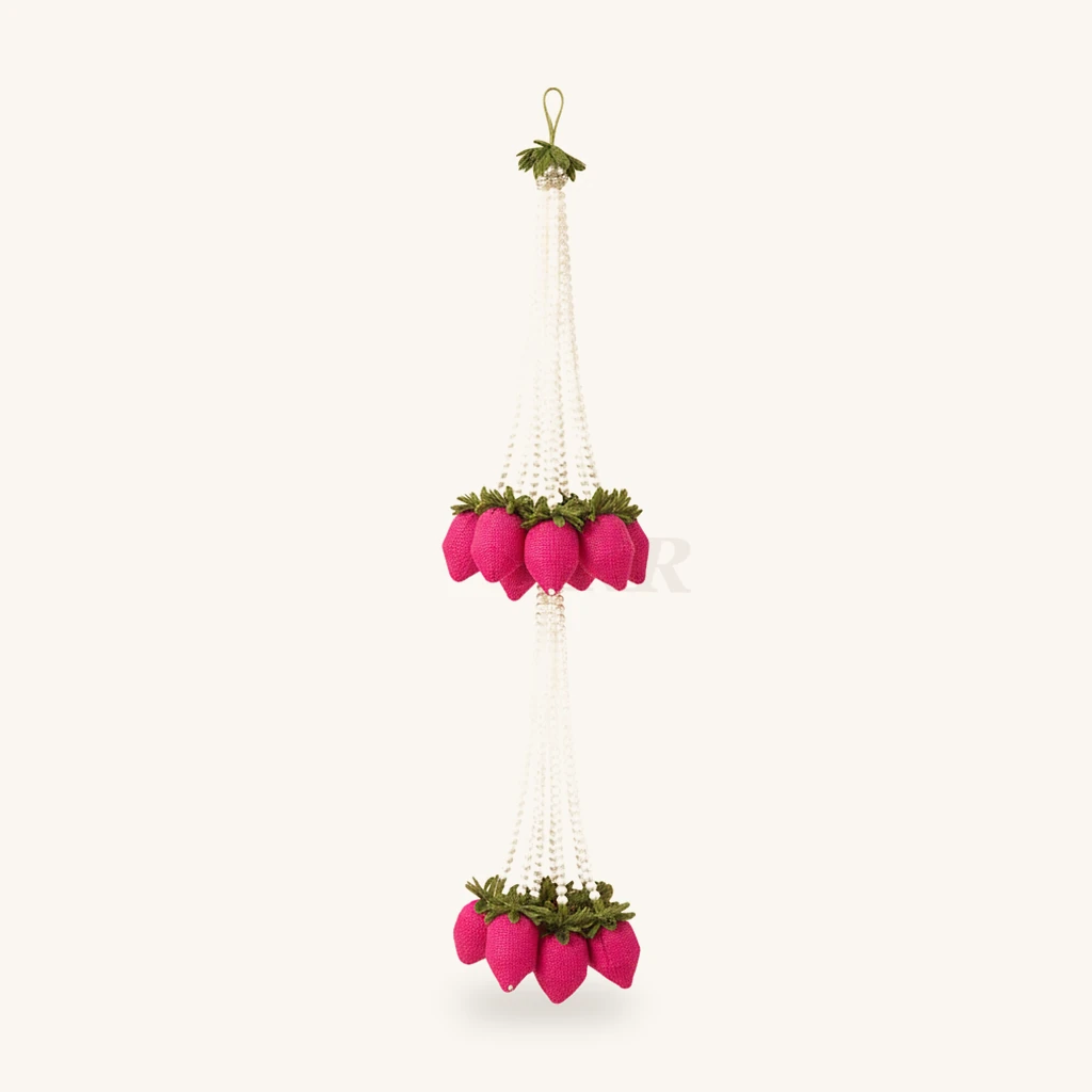 Divine Pearl & Lotus Hangings, Pack of 6 – view 3