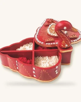 Handmade Peacock Kumkum Box – Tilak Chopra