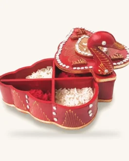 Handmade Peacock Kumkum Box – Tilak Chopra