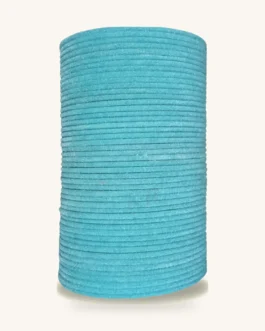 Sky Blue Velvet Metal Bangle Set
